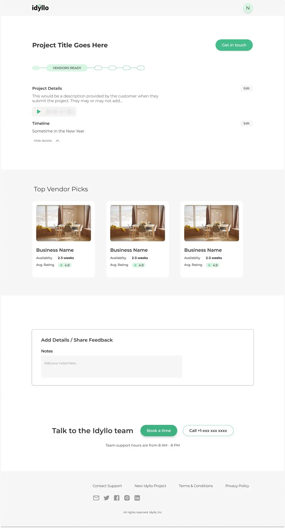 Idyllo Challenge Visual